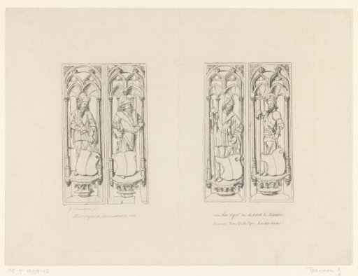 Wood-carved Organ, circa 1500, from the Organ in the Church at Naarden