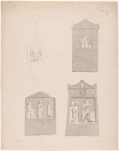 Greek Vase and Tombstones