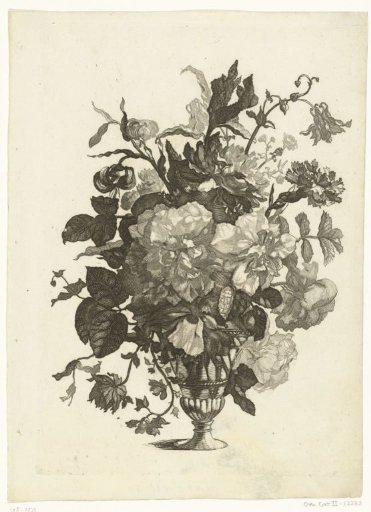 Glass vase with flowers