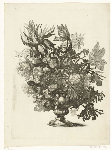 Glass vase with flowers
