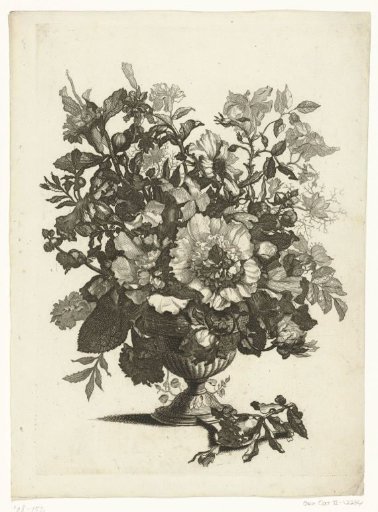 Glass vase with flowers
