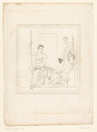 Warrior and Kneeling Woman