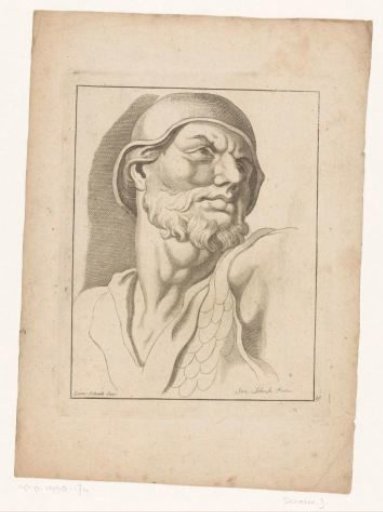 Figure Study of a Soldier's Head