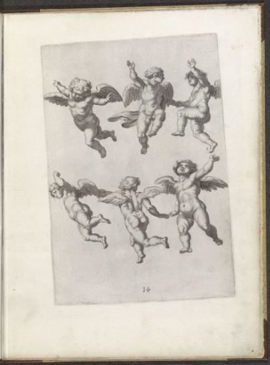 Drawing examples of flying putti