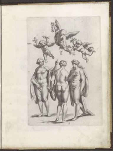 Drawing example of the Three Graces