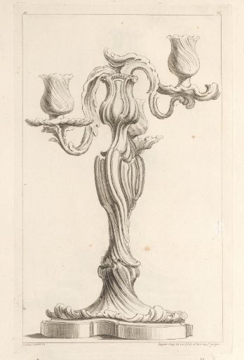 Design for a three-armed candelabrum