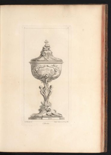 Ciborium decorated with the Last Supper and putti