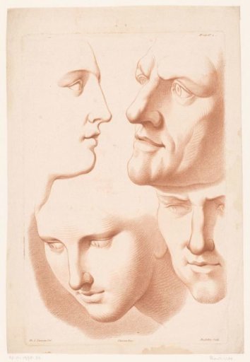 Heads of a Man and a Woman