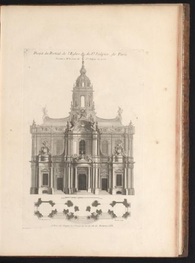 Design for the portal of Saint-Sulpice in Paris