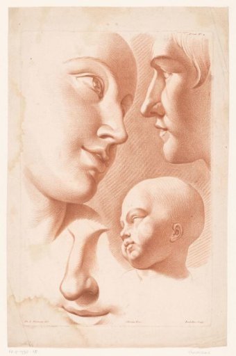 Heads of a Woman, Man and Child