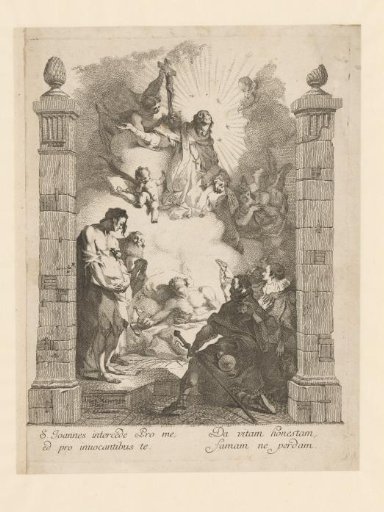 Saint John of Nepomuk as intercessor for the dying