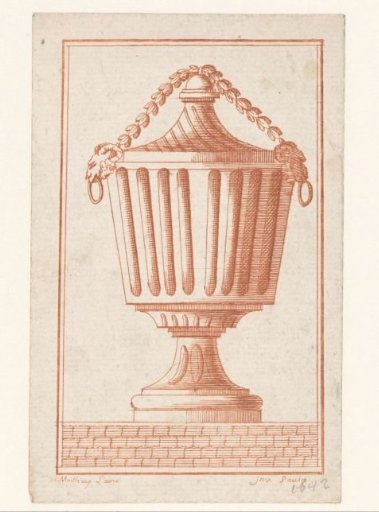 Antique vase with lid
