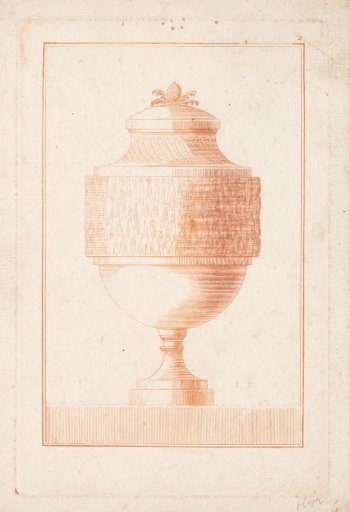 Vase with acorn