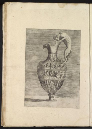 Album leaf with a print of a jug