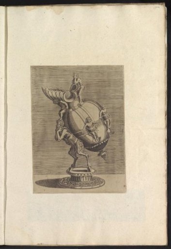 Album leaf with a print of a jug