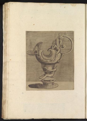 Album page with a print of a jug