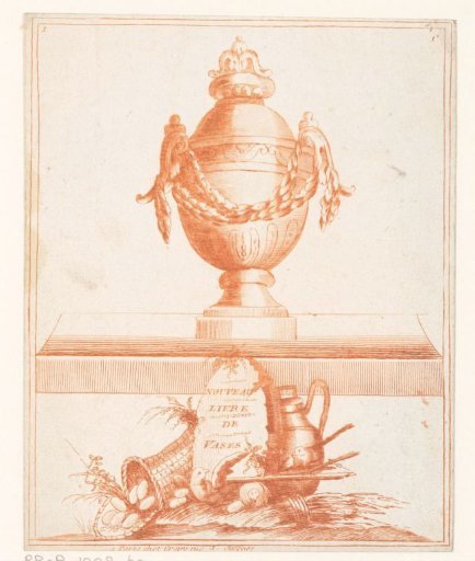 Vase with garlands