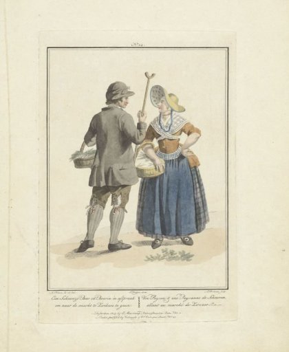 Zeeland Farmer and Farmeress in Traditional Dress