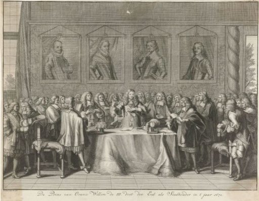 William III Sworn in as Stadtholder, 1672