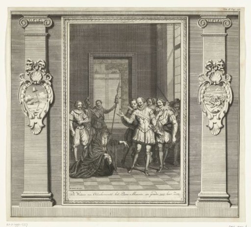 The Widow of Johan van Oldenbarnevelt Pleads with Maurice for Mercy for Her Son Reinier, 1623