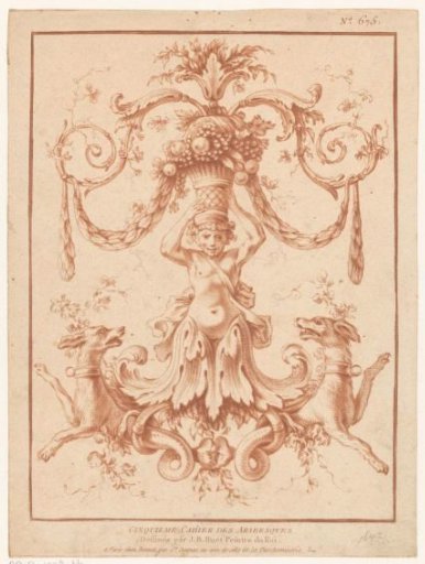 Figure with a flower basket