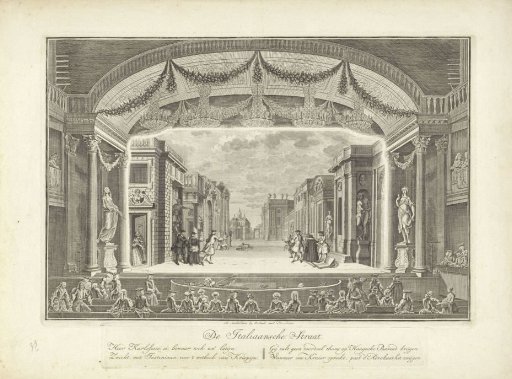 Theatre with Stage Decor: The Italian Street