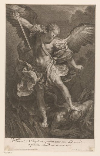 Archangel Michael and the dragon