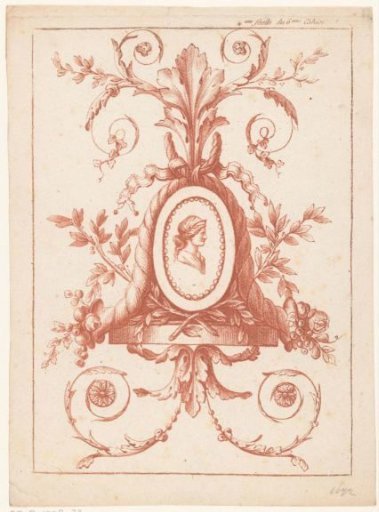 Medallion with arabesques