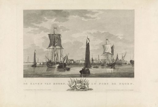 View of the harbour of Hoorn