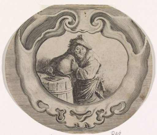 A Peasant with a Jug and a Pipe