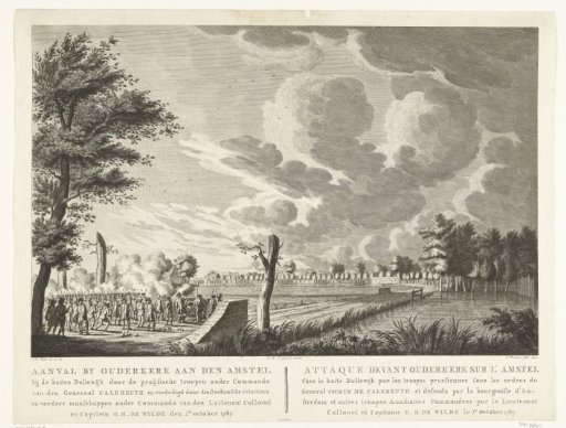 Prussian Troops Attack the Amsterdam Civic Guard at Ouderkerk aan de Amstel on 1 October 1787