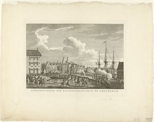 Capture of the Kattenburger Bridge in Amsterdam on 30 May 1787