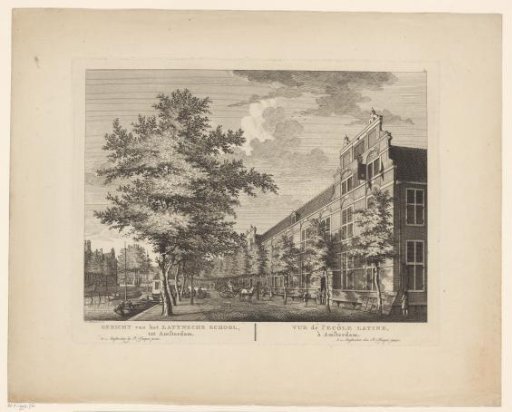 View of the Latin School in Amsterdam