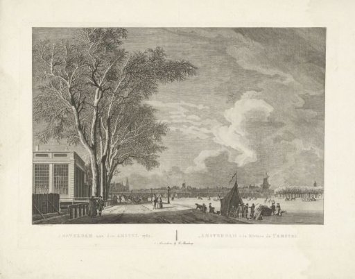 View of the Frozen Amstel in Amsterdam, 1762