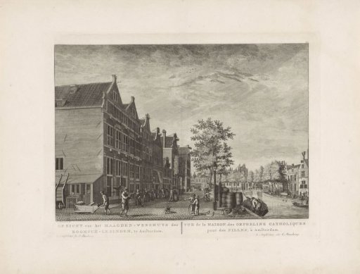 View of the Roman Catholic Maagdenhuis in Amsterdam