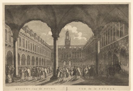 View of the Courtyard of the Beurs of Hendrik de Keyser in Amsterdam