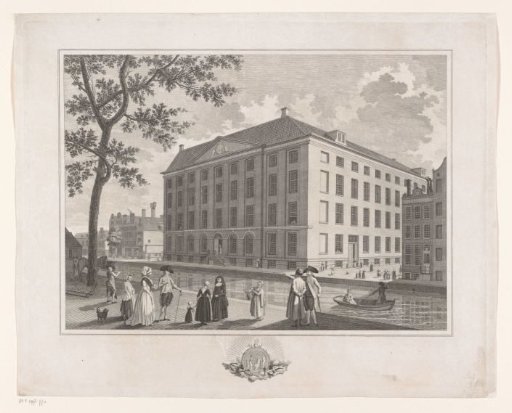 View of the Maagdenhuis in Amsterdam
