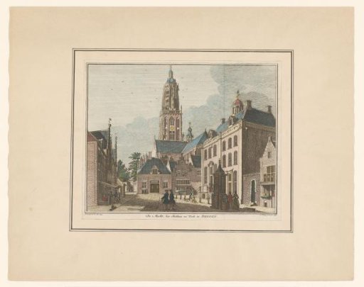 View of the Market, Town Hall, and Cunerakerk in Rhenen