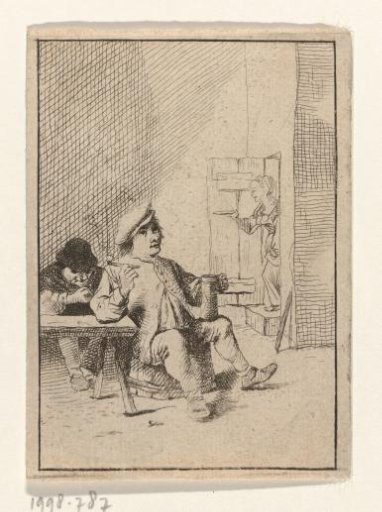 Seated Peasant with a Jug and Pipe