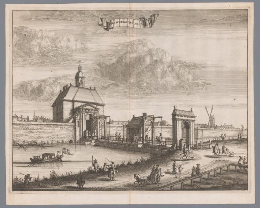 View of the Weesperpoort in Amsterdam