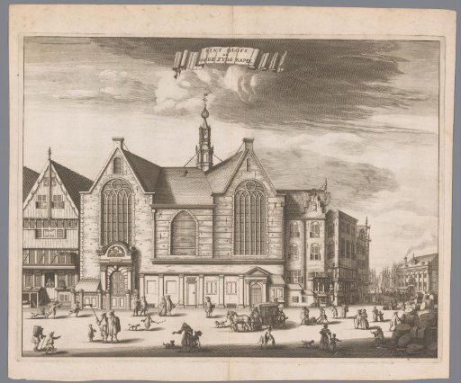 View of the Saint-Olofskapel (Oudezijds Kapel) in Amsterdam