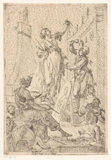 Allegory of painting, sculpture and architecture