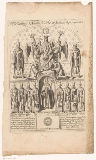 Saint Nicholas Surrounded by Popes