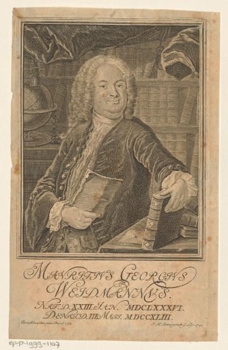 Portrait of Mauritius Georgius Weidman