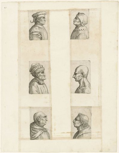 Six Caricature Heads