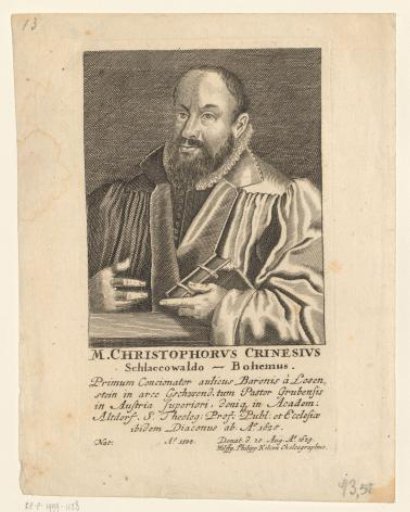 Portrait of Christoph Crinesius
