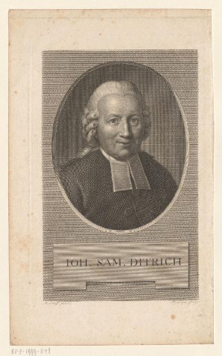 Portrait of Johann Samuel Ditrich