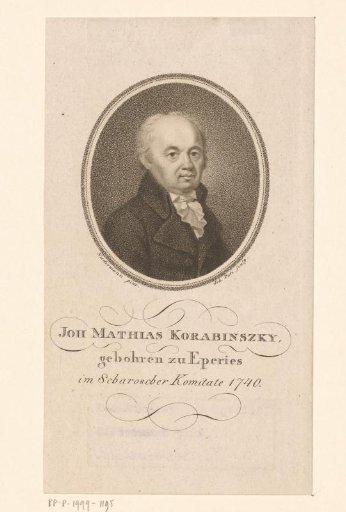 Portrait of Johann Matthias Korabinszky