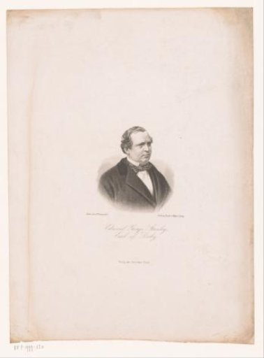 Portrait of Edward Smith-Stanley, 14th Earl of Derby
