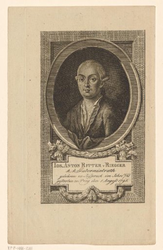 Portrait of Joseph Anton Stephan Riegger
